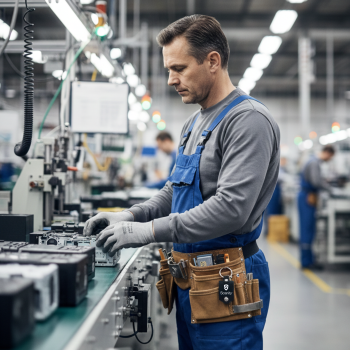 Porte clé industrie illustration